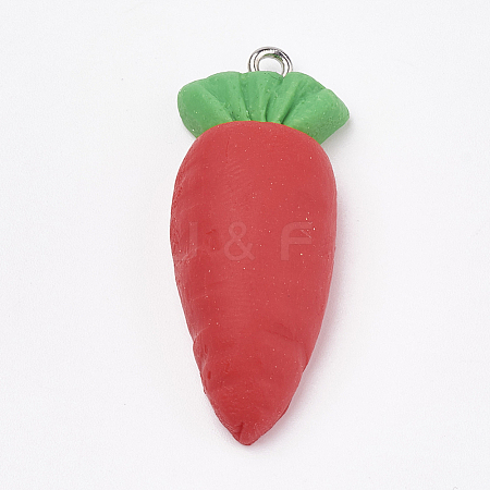 Handmade Polymer Clay Pendants CLAY-T012-09-1