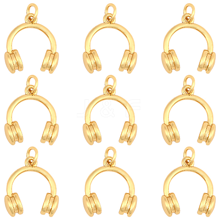 10Pcs Rack Plating Brass Pendants KK-BBC0022-54-1