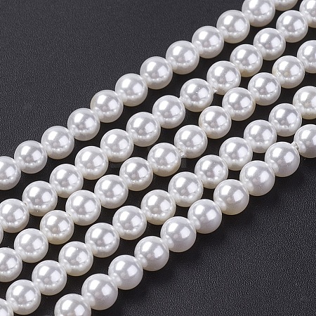 Shell Pearl Bead Strands X-BSHE-P023-3mm-1
