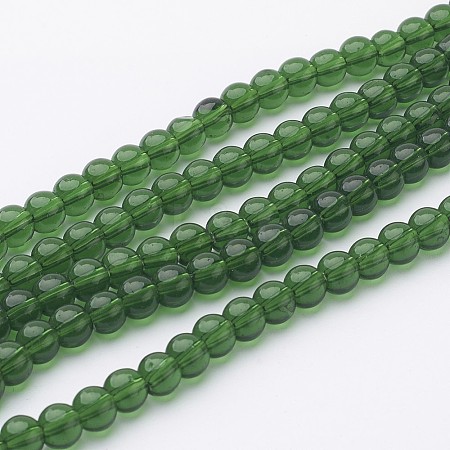 Glass Beads Strands GR6mm18Y-1