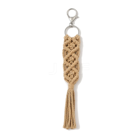 Handmade Macrame Nylon Thread Pendant Decorations HJEW-P019-05P-06-1