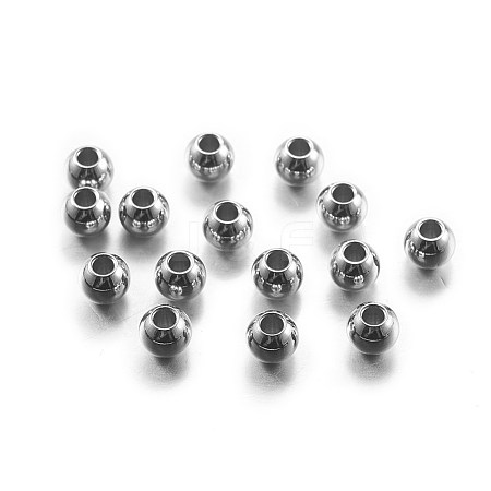 304 Stainless Steel Beads STAS-G162-01P-5mm-1