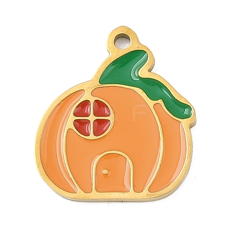 Halloween 304 Stainless Steel Enamel Pendants LS-FIND-I068-01G-07-1