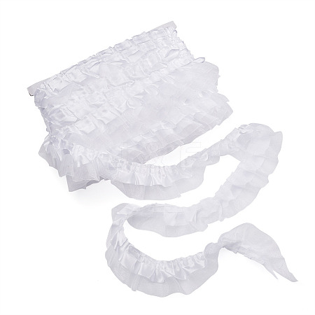 2-Layer Pleated Satin Organza Ribbons PJ-TAC0004-02A-1