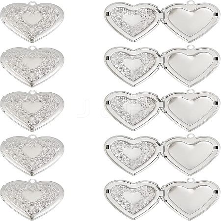 Unicraftale 304 Stainless Steel Locket Pendants STAS-UN0017-48P-1