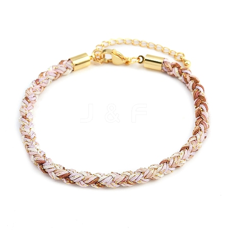 4MM Braided Nylon Cord Bracelets FIND-A057-01G-17-1