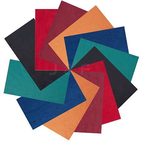 12Sheets 6 Colors Jewelry Flocking Cloth DIY-CY0004-14A-1
