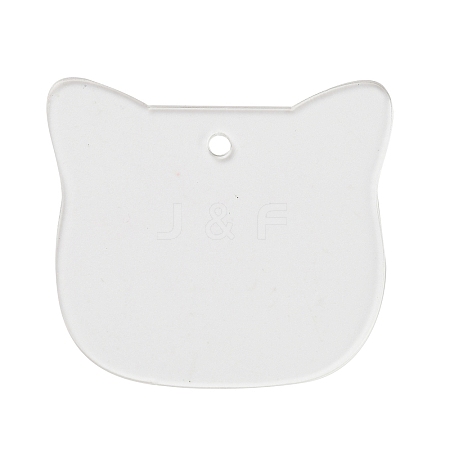 Transparent Acrylic Blank Pendants TACR-Z003-01A-1