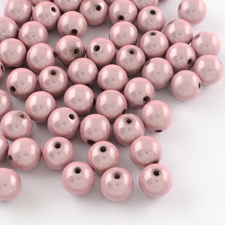 Spray Painted Acrylic Beads MACR-Q154-14mm-003-1