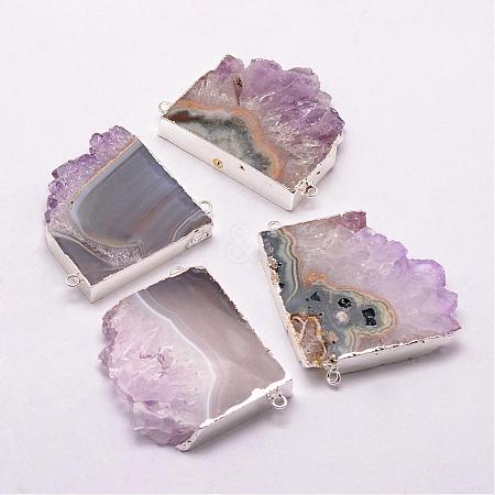 Natural Amethyst Pendants G-K112-01S-1