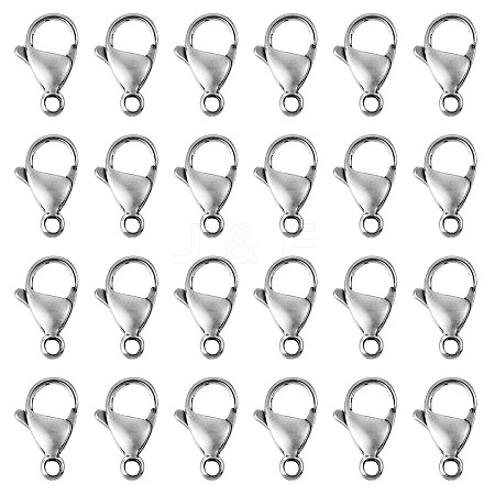 100Pcs 304 Stainless Steel Lobster Claw Clasps STAS-YS0001-27-1