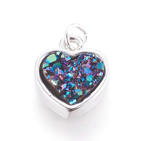 Druzy Resin Pendants KK-J273-EP06-1