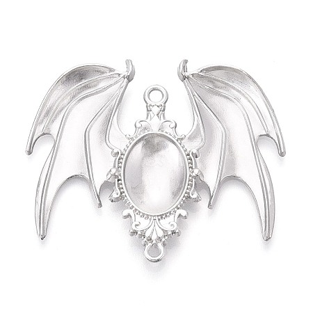Alloy Bat Wing Connector Cabochon Settings TIBE-N016-06P-1