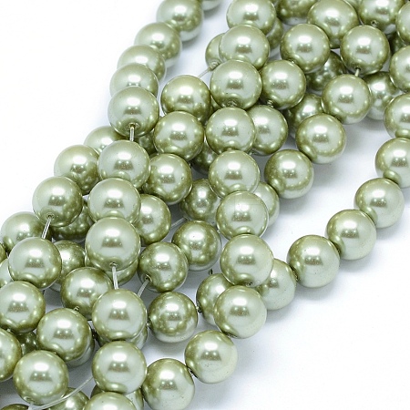 Imitation Glass Pearl Beads Strands GLAA-F081-04-10mm-03-1