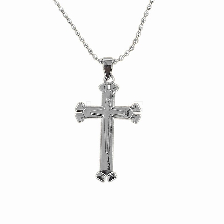 Cross Alloy Pendant Necklaces for Men FS-WG5CDA8-03-1