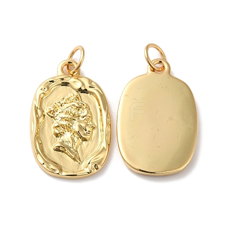 Rack Plating Brass Pendants KK-D074-30G-1