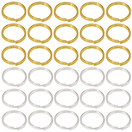 600Pcs 2 Colors Brass Split Rings KK-SP0001-82A-1