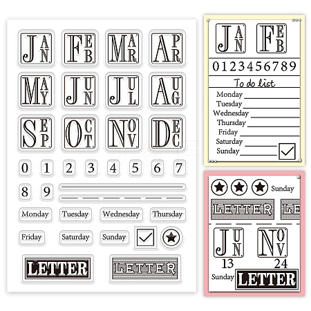 Custom PVC Plastic Clear Stamps DIY-WH0618-0007-1