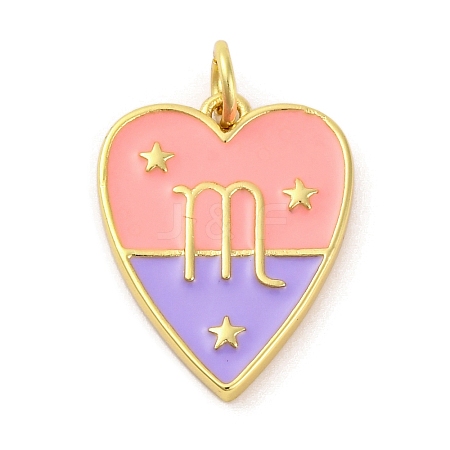 Brass Enamel Pendants LS-KK-Z077-01G-06-1