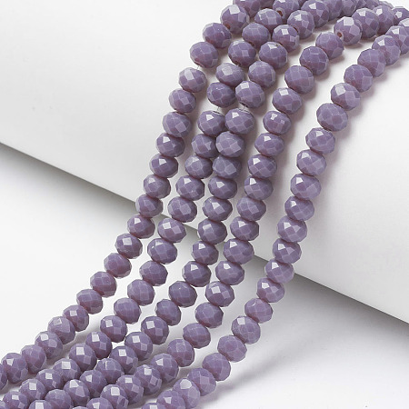 Opaque Solid Color Imitation Jade Glass Beads Strands EGLA-A044-P2mm-D11-1