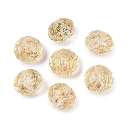 Handmade Foil Glass Beads FOIL-Q001-02I-1