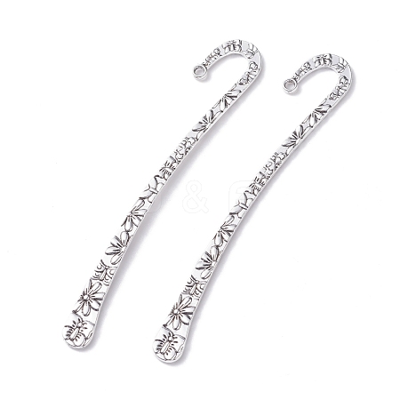 Tibetan Style Alloy Bookmark Findings PALLOY-XCP0001-42-RS-1