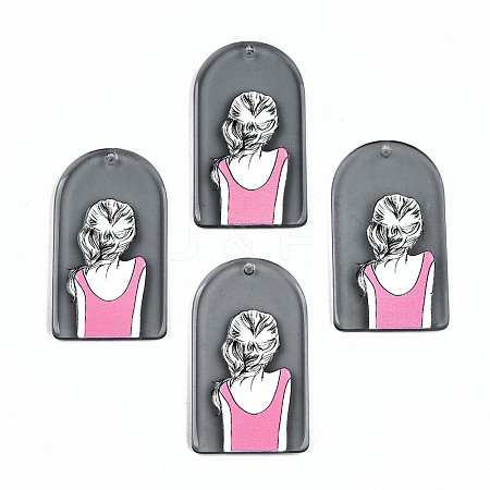 Transparent Acrylic Pendants KY-T022-01-1