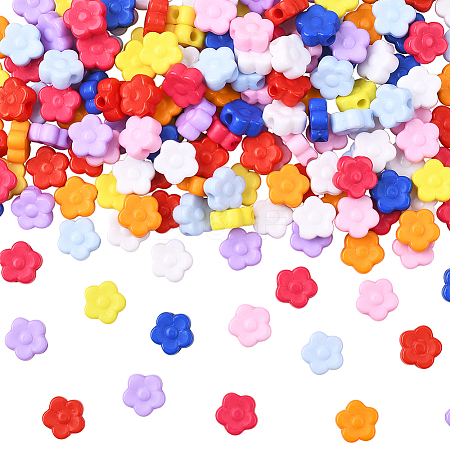 Opaque Acrylic Beads MACR-SP0002-06B-1