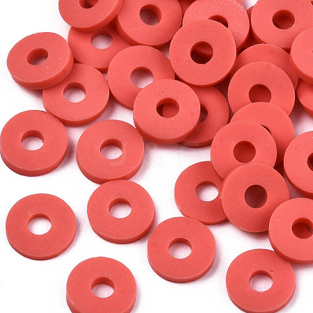 Handmade Polymer Clay Beads X-CLAY-Q251-6.0mm-45-1