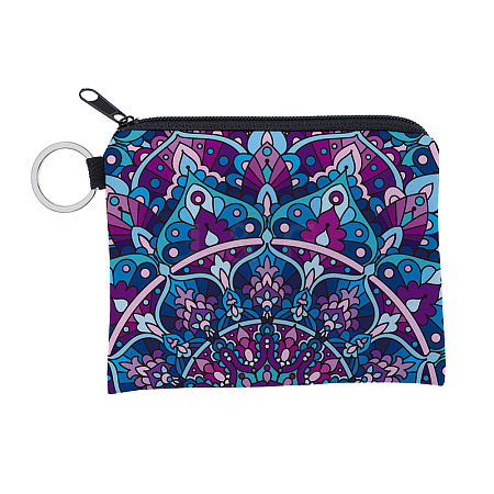 Mandala Flower Pattern Polyester Clutch Bags PAAG-PW0016-03F-1