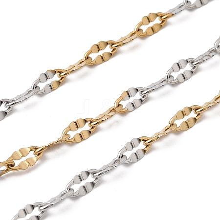 Two Tone 304 Stainless Steel Dapped Chains CHS-P029-02B-A-1