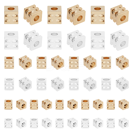 140Pcs 6 Styles Brass Beads KK-PH0003-90-1