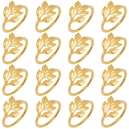16Pcs Christmas Theme Alloy Napkin Rings AJEW-GF0013-16G-1