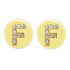 Brass Micro Pave Clear Cubic Zirconia Beads KK-T030-LA843-FX3-1