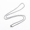 Tarnish Resistant 304 Stainless Steel Curb Chain Necklaces NJEW-P147-05P-1