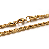 304 Stainless Steel Rope Chain Necklaces NJEW-M151-26G-1