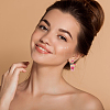 3 Pairs 3 Style Rhinestone Wine Glass Dangle Stud Earrings EJEW-AN0003-61-6