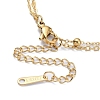 304 Stainless Steel Cable & Satellite Chains Double Layer Multi-strand Bracelet LS-BJEW-E092-07G-3