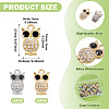 20Pcs 2 Colors Alloy Rhinestone Charms RB-TA0001-38-4