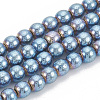 Electroplate Non-magnetic Synthetic Hematite Beads Strands G-N0318-16-A-2