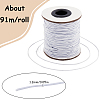 Elastic Round Jewelry Beading Cords Nylon Threads NWIR-SP0001-01B-2