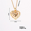 Japanese Style Heart Pendant Necklace with Hollow Design IQ0527-1