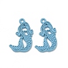 Spray Painted Alloy Pendants AL-CBA5D51-01D-2