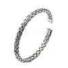 Non-Tarnish 304 Stainless Steel Wire Wrap Cuff Bangles BJEW-E079-02P-2