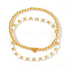 2Pcs Elegant Brass & Gemstone Bracelet Sets GH1695-5