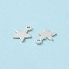 925 Sterling Silver Star Chain Extender Drops STER-P053-03S-3