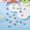 20Pcs Polymer Clay Star & CCB Frame Links Connector Charms CLAY-TADJ0001-06-5