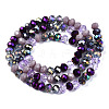 Electroplate Glass Beads Strands EGLA-N002-12C-2