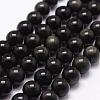 Natural Obsidian Beads Strands G-D838-12mm-04-1