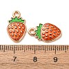 Light Gold Plated Alloy Enamel Pendants ENAM-R136-20B-1-2